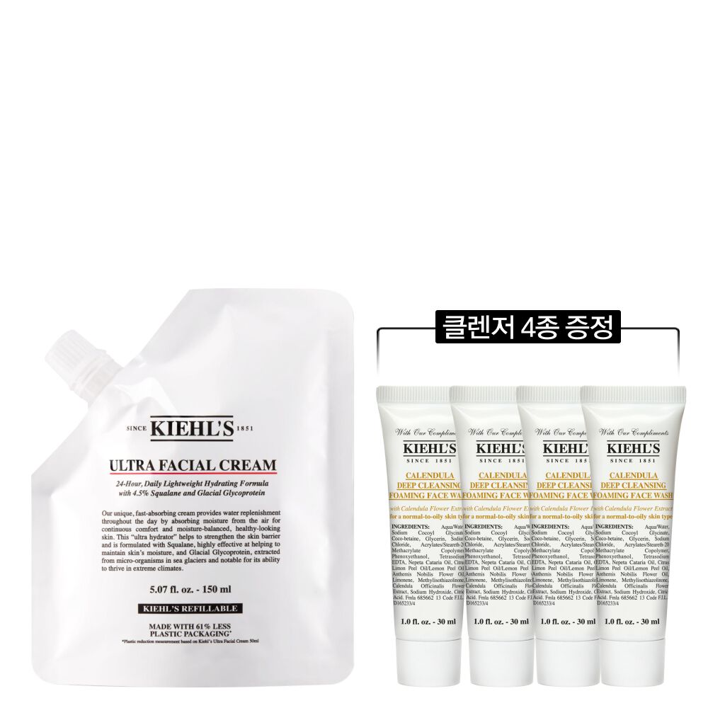 울트라 훼이셜 크림 리필 파우치 150ml 세트