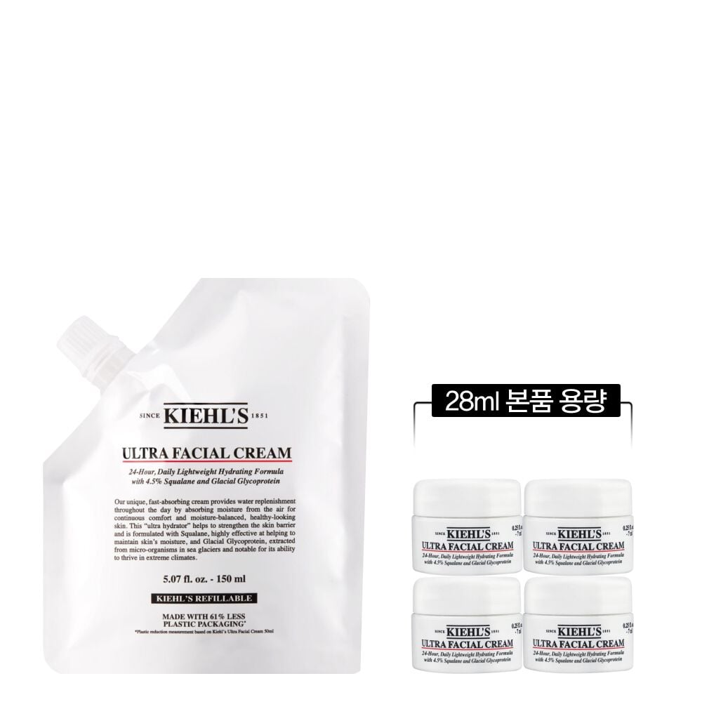 울트라 훼이셜 크림 리필 파우치 150ml 세트