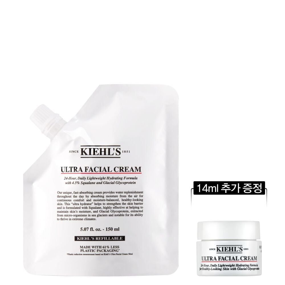 울트라 훼이셜 크림 리필 파우치 150ml 세트