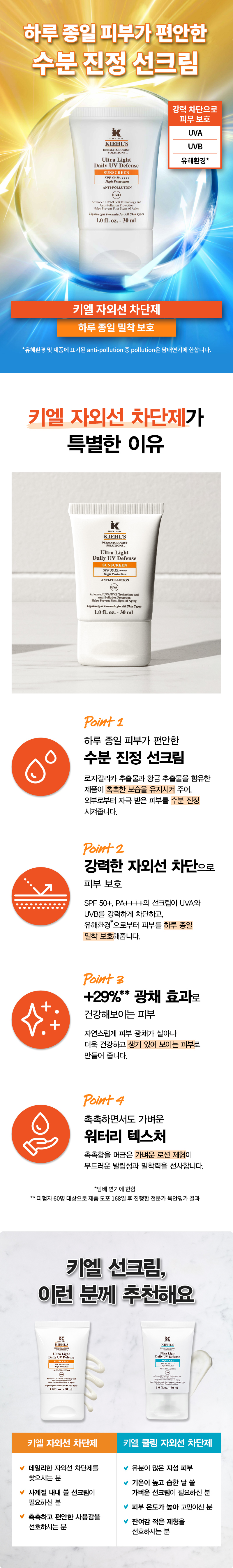 키엘 자외선 차단제