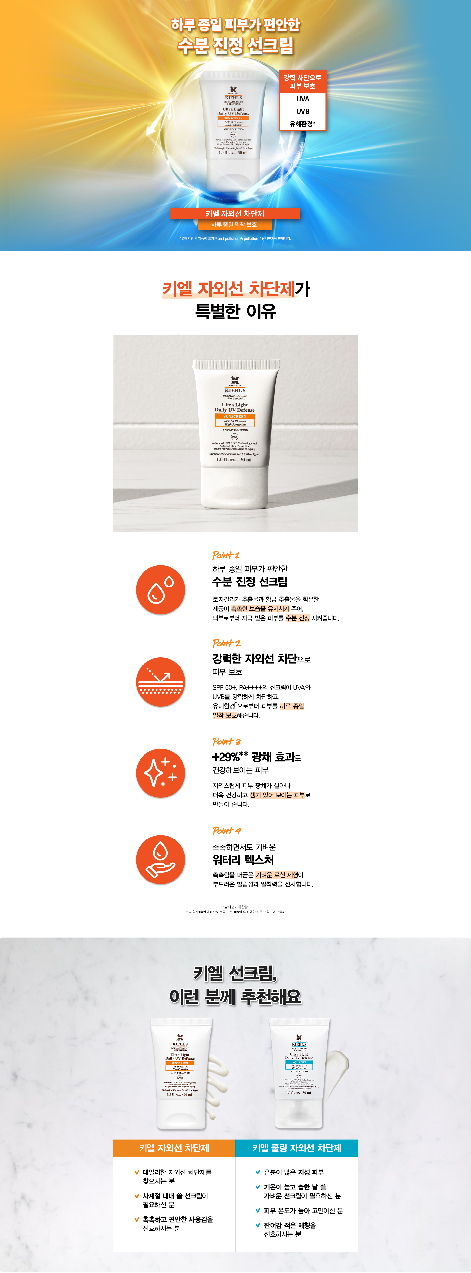 키엘 자외선 차단제